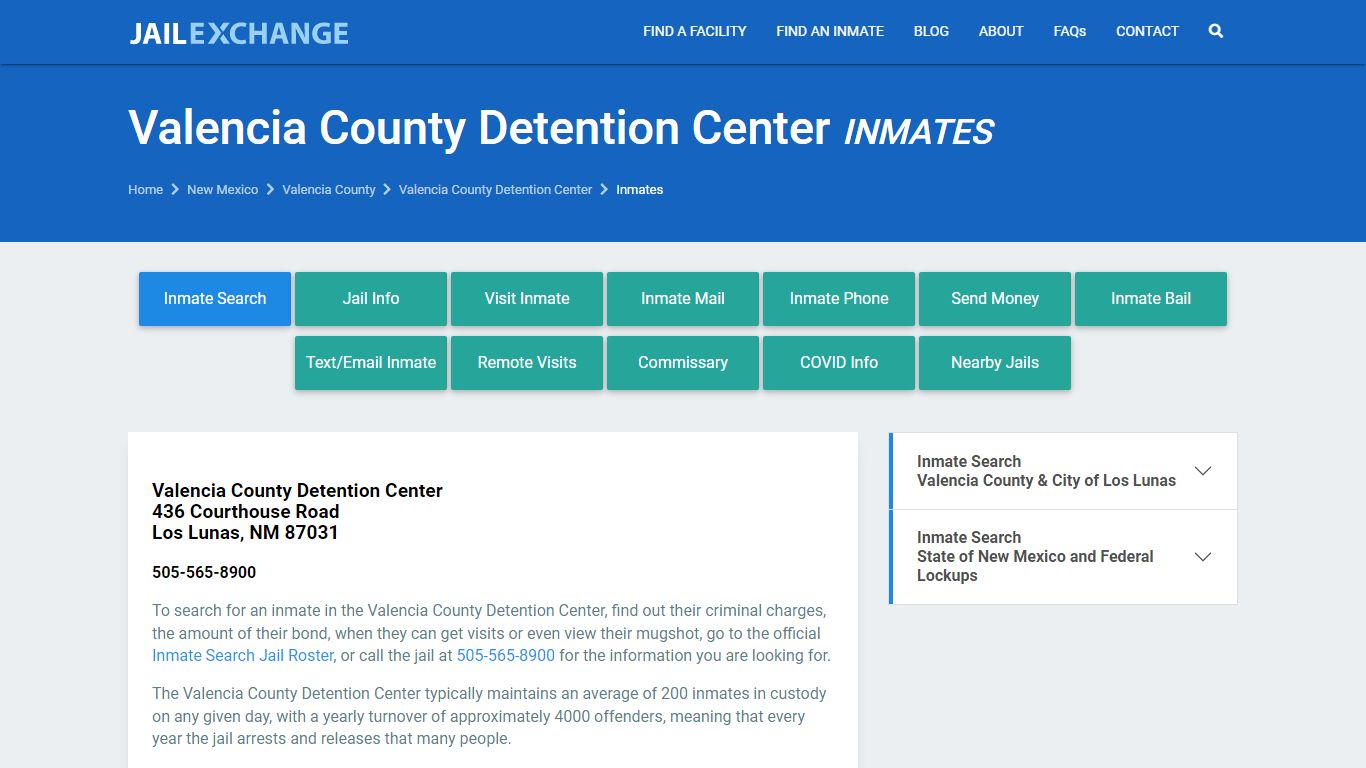 Valencia County Jail Inmates | Arrests | Mugshots | NM