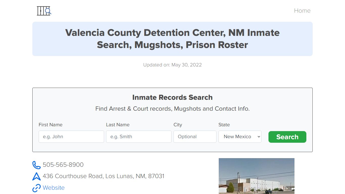 Valencia County Detention Center, NM Inmate Search ...